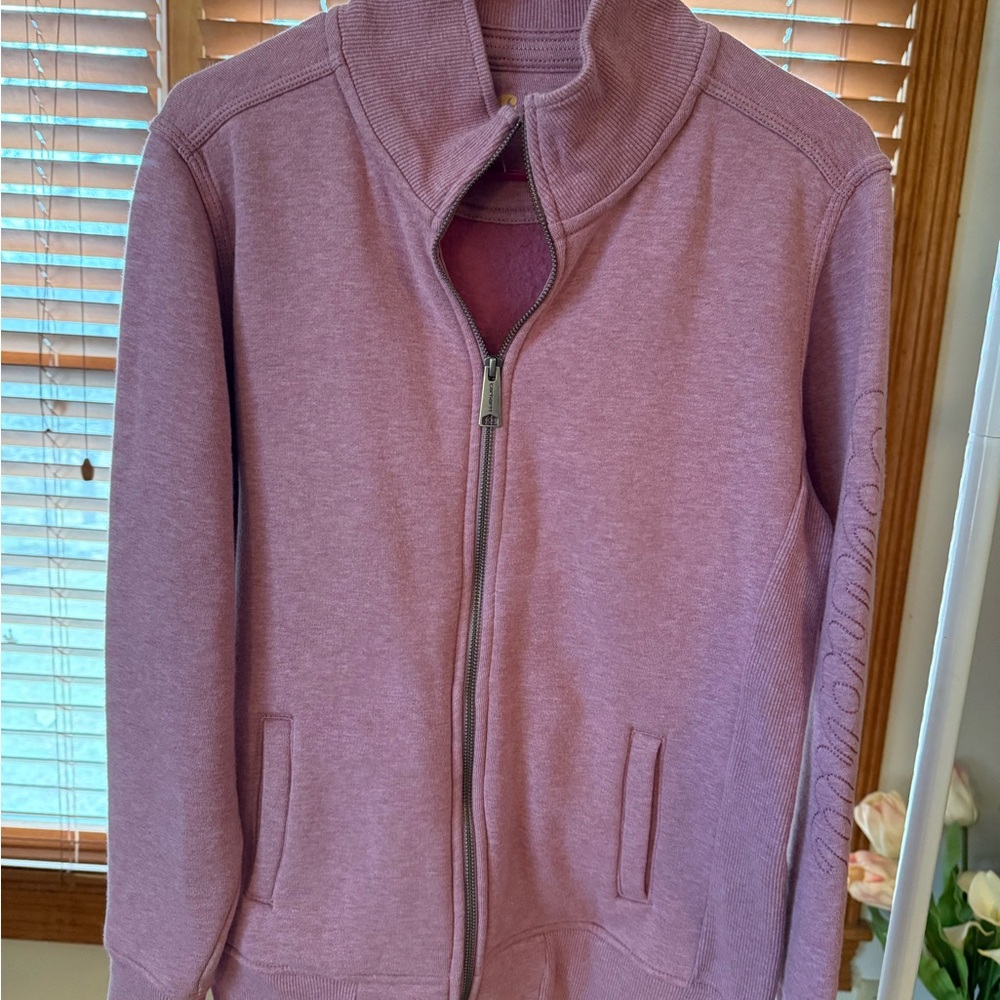 Pink Carhartt Zip-Up Jacket with High Collar